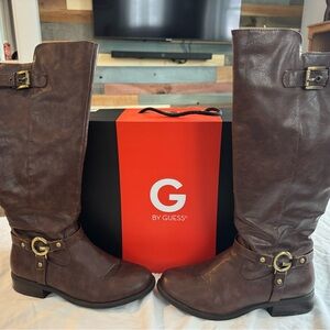 G by Guess Dark Brown “Headliner” Riding Boots